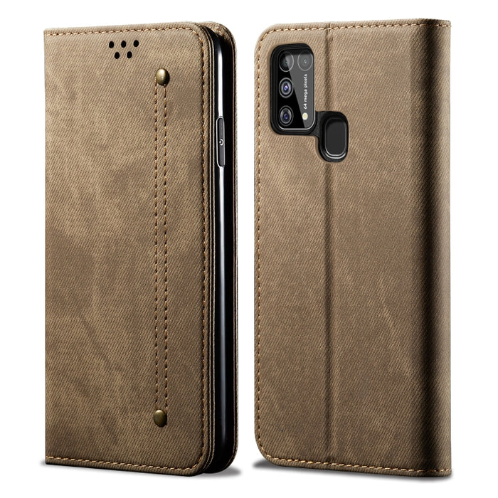 Estuche de cuero con tapa horizontal de estilo casual de textura de mezclilla con soporte y ranuras para tarjetas y billetera, For OPPO A8 / A31 (2020), For OPPO A91 / F15 / Reno 3, For OPPO Find X2, For OPPO Find X2 Pro, For OPPO Realme X50           ...