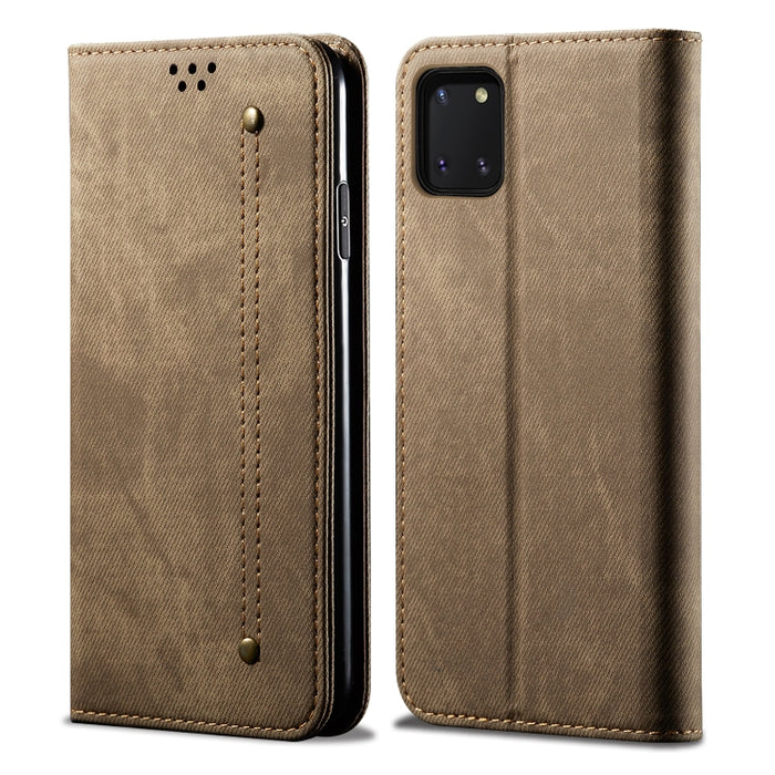 Estuche de cuero con tapa horizontal de estilo casual de textura de mezclilla con soporte y ranuras para tarjetas y billetera, For OPPO A8 / A31 (2020), For OPPO A91 / F15 / Reno 3, For OPPO Find X2, For OPPO Find X2 Pro, For OPPO Realme X50           ...