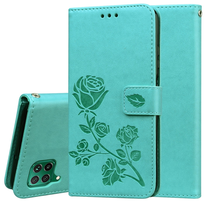Estuche de cuero de PU con tapa horizontal en relieve rosa con soporte y ranuras para tarjetas y billetera, For Xiaomi Redmi Note 9 Pro, For Huawei P40, For Huawei P40 Lite, For Huawei P40 Pro, For Galaxy M31, For Galaxy A01