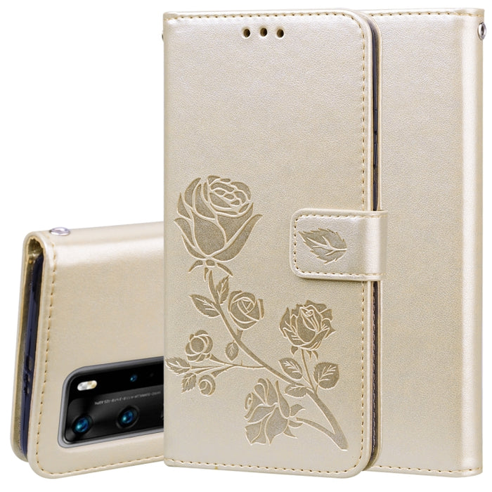 Estuche de cuero de PU con tapa horizontal en relieve rosa con soporte y ranuras para tarjetas y billetera, For Xiaomi Redmi Note 9 Pro, For Huawei P40, For Huawei P40 Lite, For Huawei P40 Pro, For Galaxy M31, For Galaxy A01