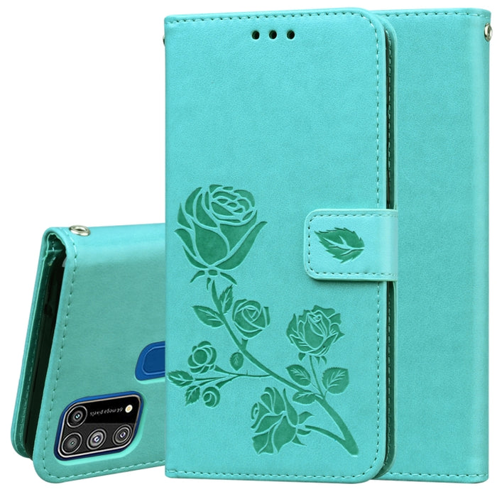 Estuche de cuero de PU con tapa horizontal en relieve rosa con soporte y ranuras para tarjetas y billetera, For Xiaomi Redmi Note 9 Pro, For Huawei P40, For Huawei P40 Lite, For Huawei P40 Pro, For Galaxy M31, For Galaxy A01