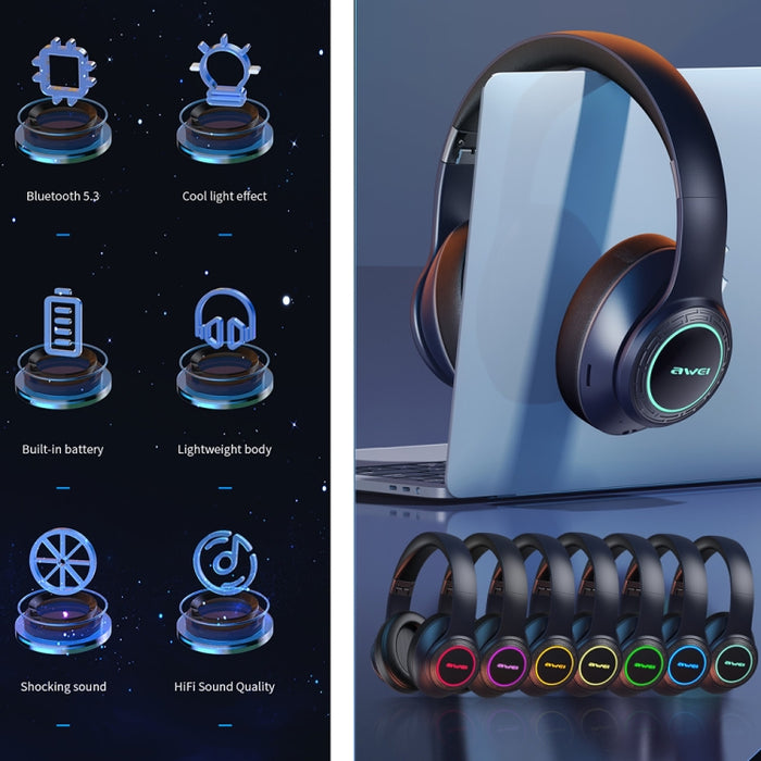 Auriculares estéreo inalámbricos Wei A300BL