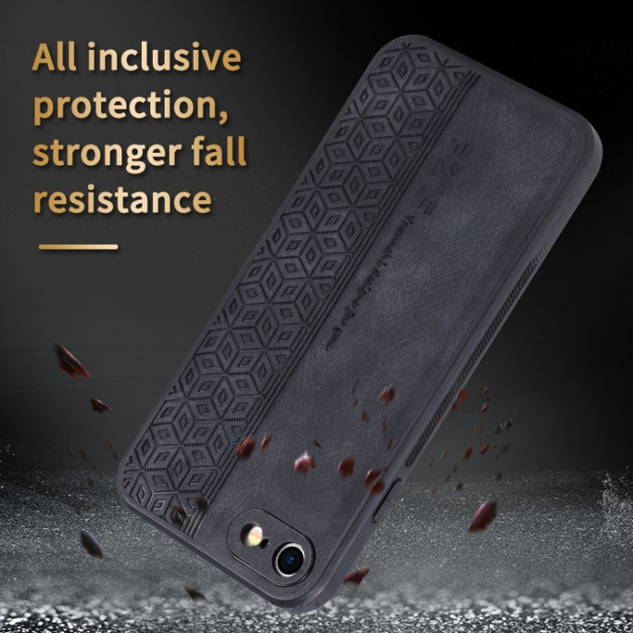 Estuche para teléfono con sensación de piel en relieve AZNS 3D