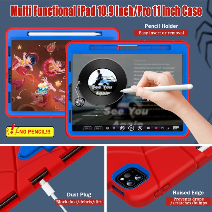 Para iPad 11 2018/2020/2021 / Air5 10.9 2022 / Air4 10.9 2020 Funda protectora para tableta a prueba de golpes
