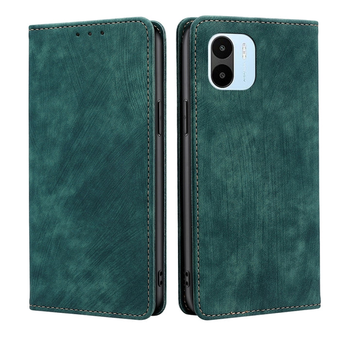Estuche para teléfono de cuero magnético con cepillo antirrobo RFID, For vivo Y35 4G / Y22 / Y22s, For Xiaomi Redmi A1, For Nokia G400, For Sharp Aquos Sense7