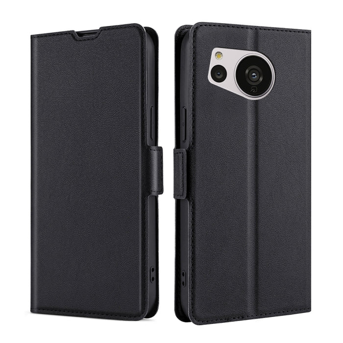 Estuche para teléfono de cuero con hebilla lateral de voltaje ultrafino, For vivo Y35 4G / Y22 / Y22s, For Xiaomi Redmi A1, For Sharp Aquos Sense7