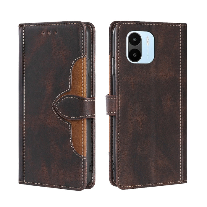 Estuche para teléfono de cuero con hebilla magnética y sensación de piel, For vivo Y35 4G / Y22 / Y22s, For Xiaomi Redmi A1, For Nokia G400, For Sharp Aquos Sense7