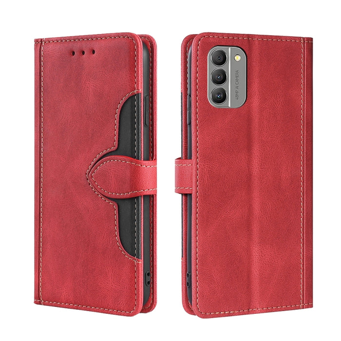 Estuche para teléfono de cuero con hebilla magnética y sensación de piel, For vivo Y35 4G / Y22 / Y22s, For Xiaomi Redmi A1, For Nokia G400, For Sharp Aquos Sense7