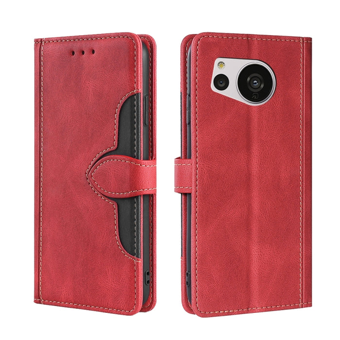 Estuche para teléfono de cuero con hebilla magnética y sensación de piel, For vivo Y35 4G / Y22 / Y22s, For Xiaomi Redmi A1, For Nokia G400, For Sharp Aquos Sense7