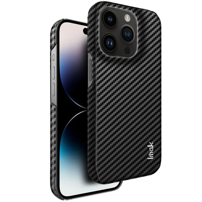 IMAK Ruiyi Serie Fibra de carbono PU + PC Funda para teléfono