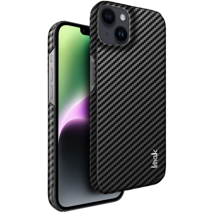 IMAK Ruiyi Serie Fibra de carbono PU + PC Funda para teléfono
