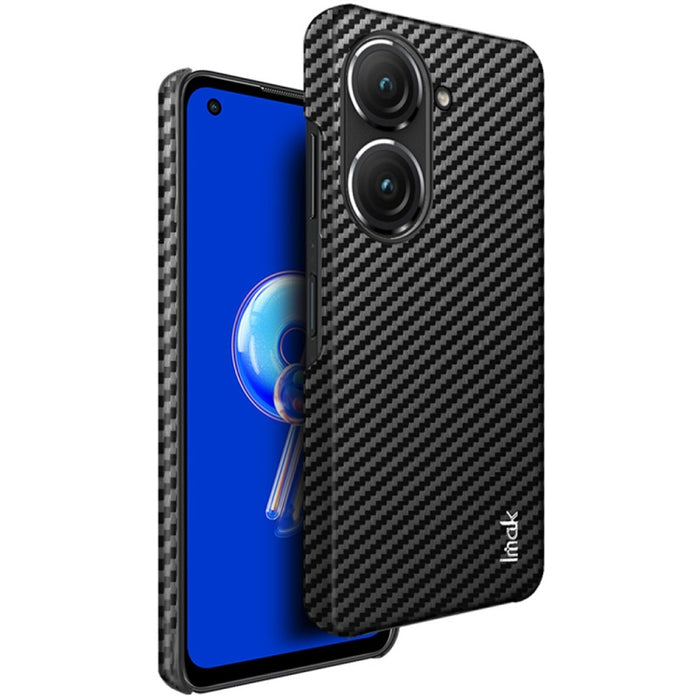 IMAK Ruiyi Serie Fibra de carbono PU + PC Funda para teléfono