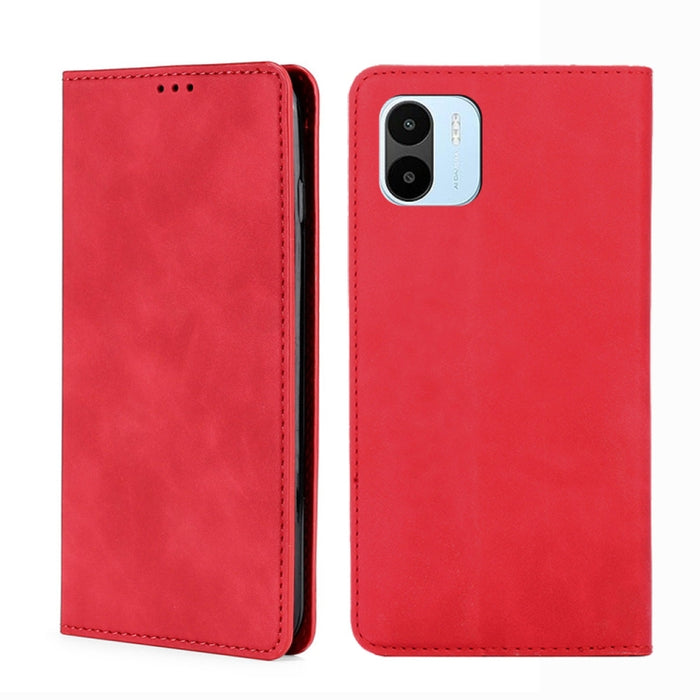 Estuche para teléfono de cuero magnético Skin Feel, For vivo Y35 4G / Y22 / Y22s, For Xiaomi Redmi A1, For Nokia G400, For Sharp Aquos Sense7