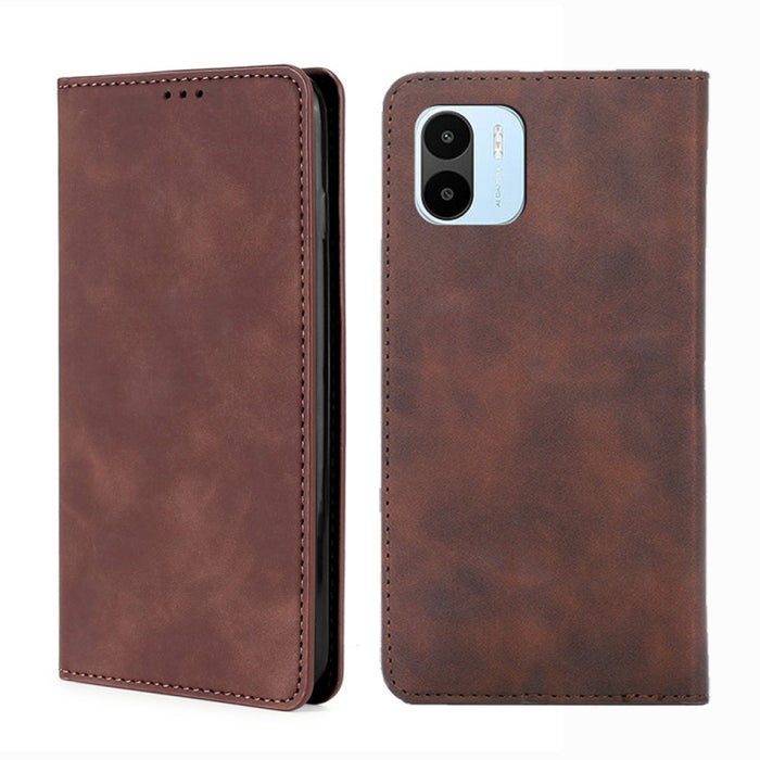 Estuche para teléfono de cuero magnético Skin Feel, For vivo Y35 4G / Y22 / Y22s, For Xiaomi Redmi A1, For Nokia G400, For Sharp Aquos Sense7