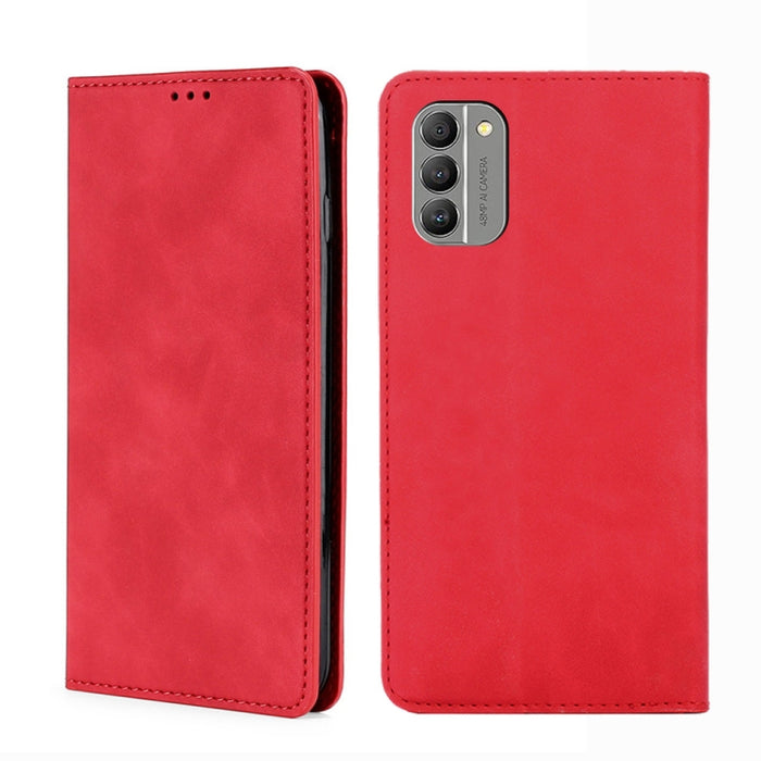 Estuche para teléfono de cuero magnético Skin Feel, For vivo Y35 4G / Y22 / Y22s, For Xiaomi Redmi A1, For Nokia G400, For Sharp Aquos Sense7