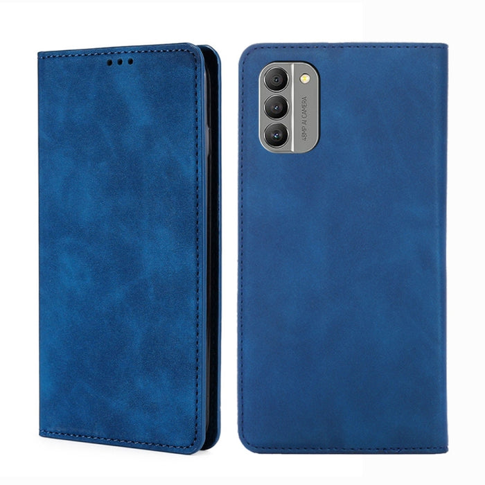 Estuche para teléfono de cuero magnético Skin Feel, For vivo Y35 4G / Y22 / Y22s, For Xiaomi Redmi A1, For Nokia G400, For Sharp Aquos Sense7
