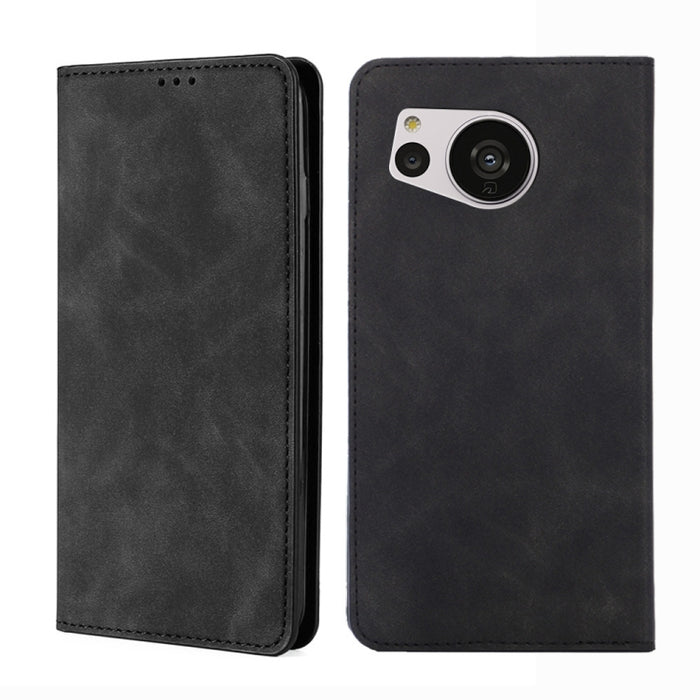 Estuche para teléfono de cuero magnético Skin Feel, For vivo Y35 4G / Y22 / Y22s, For Xiaomi Redmi A1, For Nokia G400, For Sharp Aquos Sense7