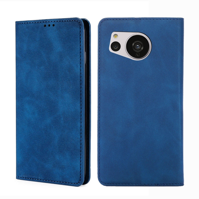 Estuche para teléfono de cuero magnético Skin Feel, For vivo Y35 4G / Y22 / Y22s, For Xiaomi Redmi A1, For Nokia G400, For Sharp Aquos Sense7
