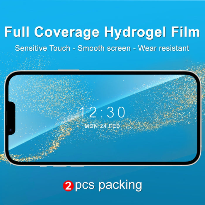 2 protectores de película de hidrogel de pantalla completa curvo imak.