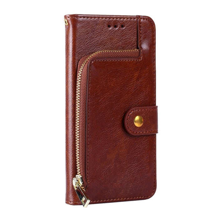 Funda de cuero con cremallera para teléfono, For vivo Y35 4G / Y22 / Y22s, For Xiaomi Redmi A1, For Sharp Aquos Sense7