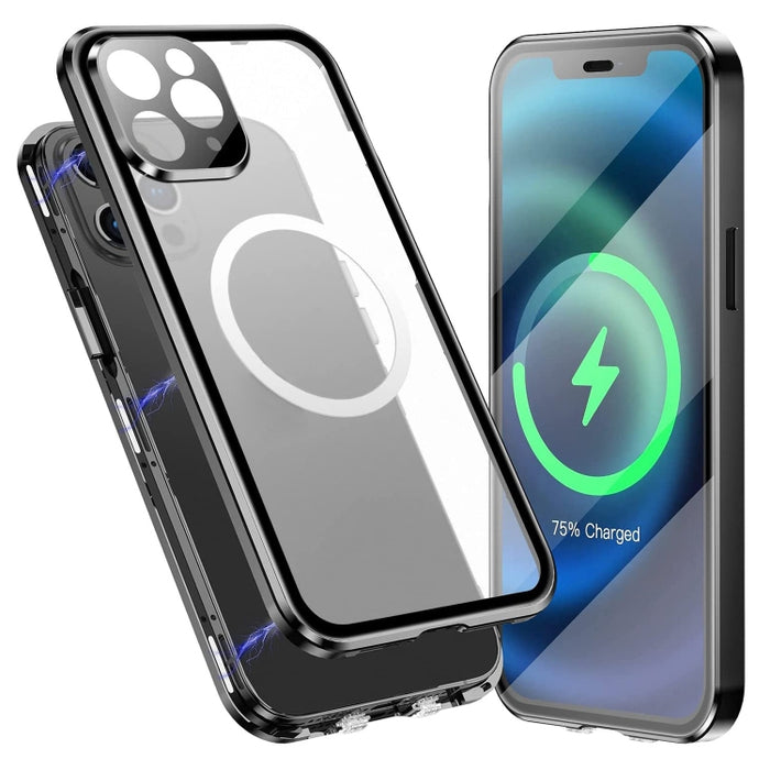 Estuche para teléfono Magsafe esmerilado magnético de cuerpo completo 360