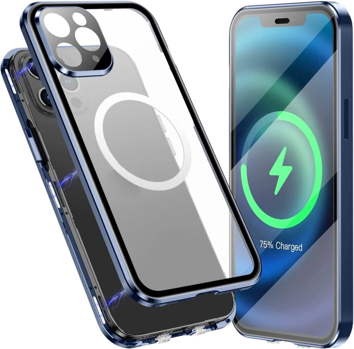 Estuche para teléfono Magsafe esmerilado magnético de cuerpo completo 360