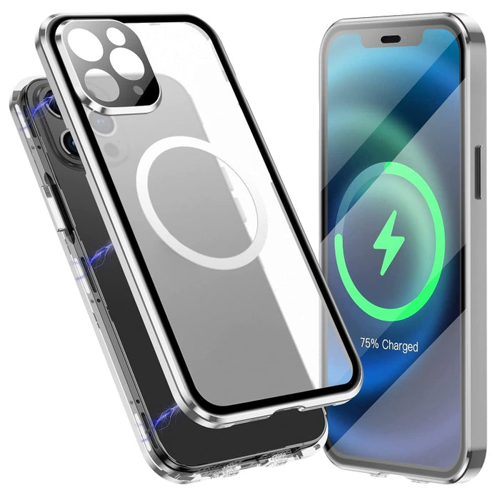 Estuche para teléfono Magsafe esmerilado magnético de cuerpo completo 360