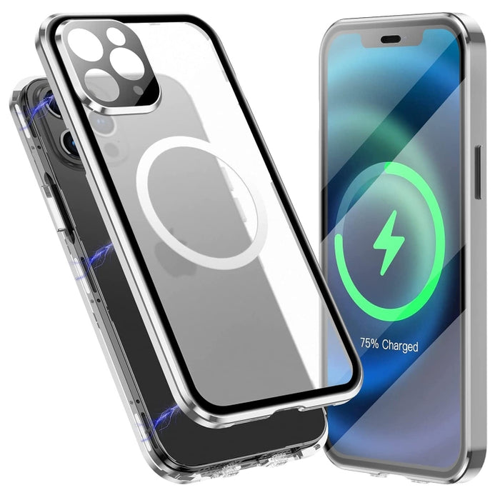 Estuche para teléfono Magsafe esmerilado magnético de cuerpo completo 360