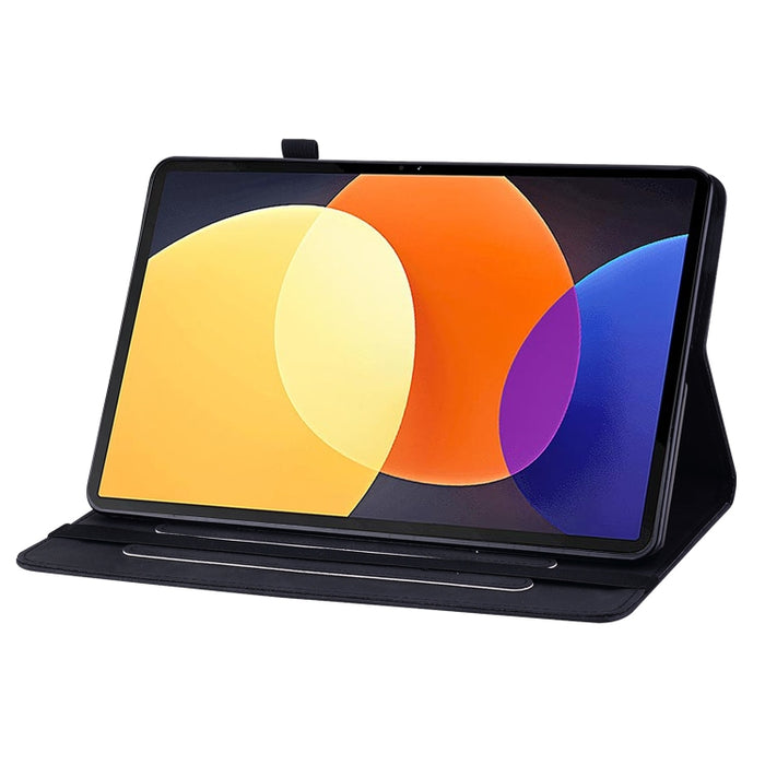 Estuche para tableta de cuero con cremallera de color sólido con sensación de piel, For Xiaomi Pad 5 Pro 12.4, For Xiaomi Redmi Pad 10.61