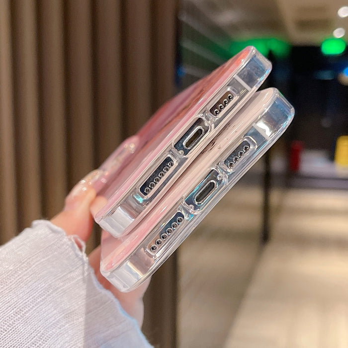 Estuche para teléfono de mármol esmaltado de color
