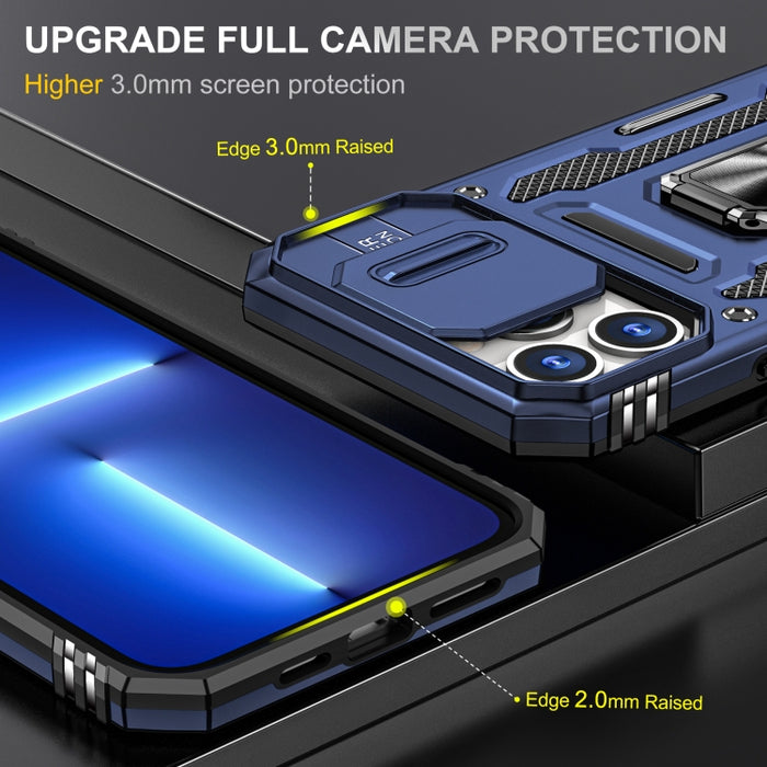 Armor PC + TPU Funda protectora para teléfono con cámara