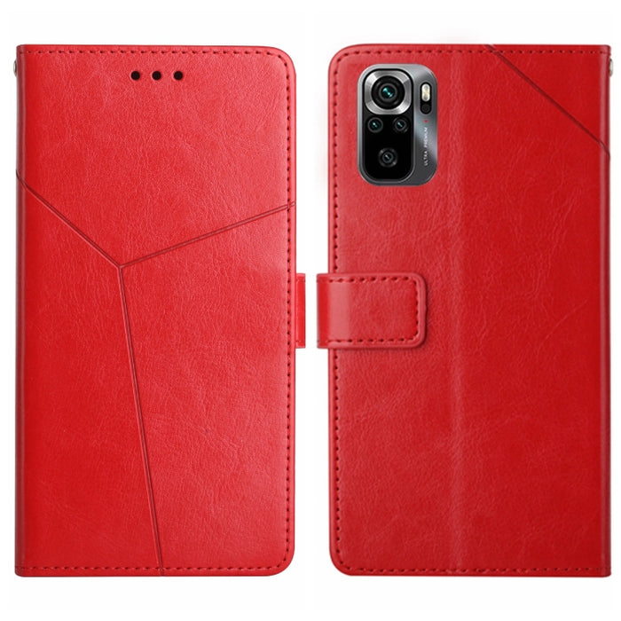 HT01 Estuche para teléfono de cuero con tapa y patrón en forma de Y, For Xiaomi Poco M5 4G/5G/M4 5G, For Xiaomi Poco M5s, For Xiaomi Redmi A1, For Xiaomi Redmi K50 Ultra/12T/12T Pro