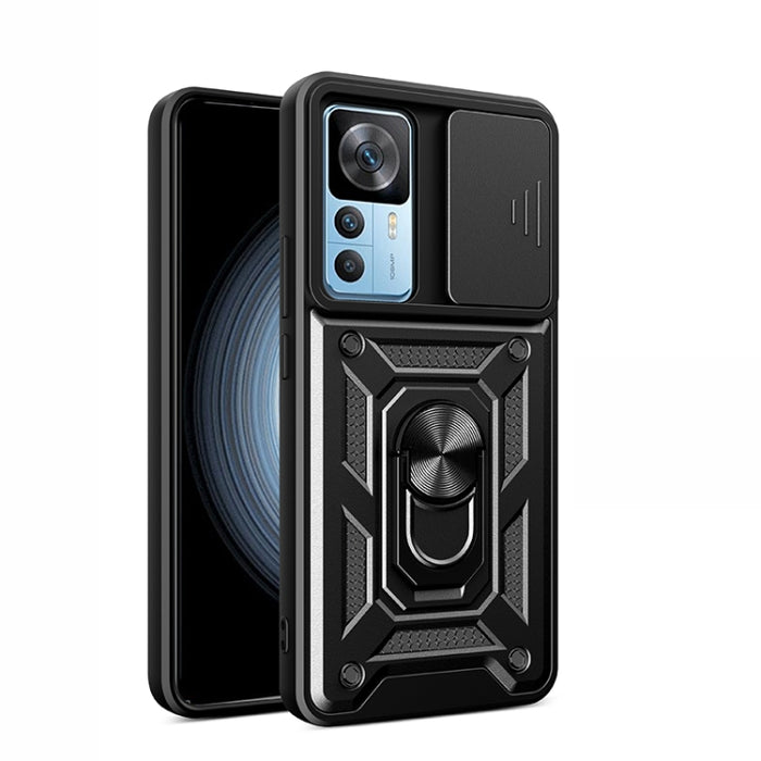 Diseño de cubierta de cámara deslizante Funda de teléfono TPU + PC, For Xiaomi 12T, For Xiaomi Redmi A1 4G, For Motorola Moto G22, For OPPO Reno8 5G