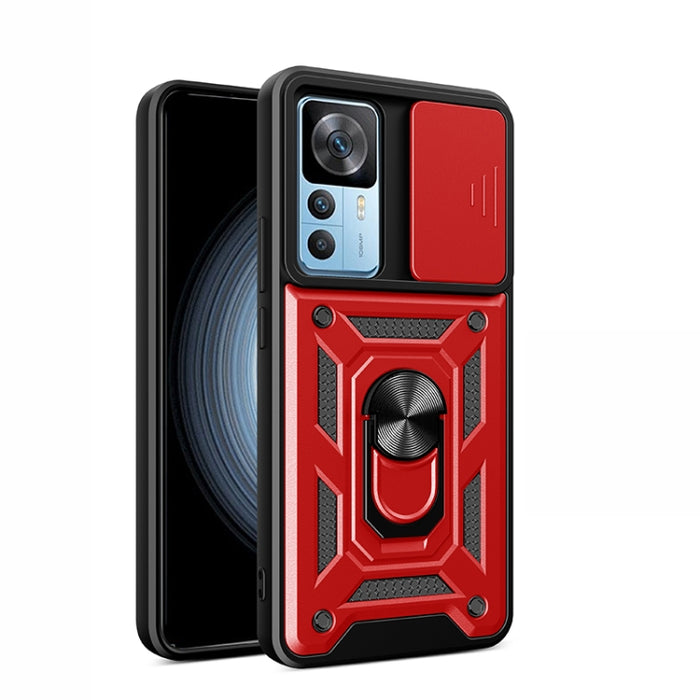 Diseño de cubierta de cámara deslizante Funda de teléfono TPU + PC, For Xiaomi 12T, For Xiaomi Redmi A1 4G, For Motorola Moto G22, For OPPO Reno8 5G