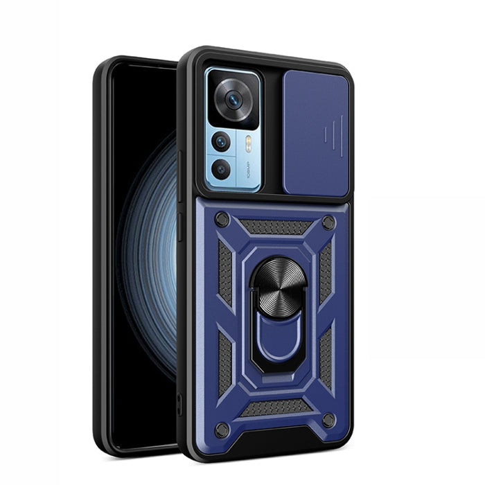 Diseño de cubierta de cámara deslizante Funda de teléfono TPU + PC, For Xiaomi 12T, For Xiaomi Redmi A1 4G, For Motorola Moto G22, For OPPO Reno8 5G
