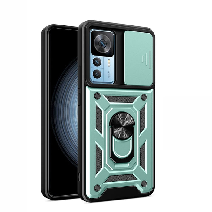 Diseño de cubierta de cámara deslizante Funda de teléfono TPU + PC, For Xiaomi 12T, For Xiaomi Redmi A1 4G, For Motorola Moto G22, For OPPO Reno8 5G