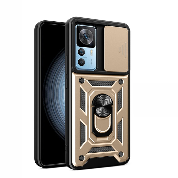 Diseño de cubierta de cámara deslizante Funda de teléfono TPU + PC, For Xiaomi 12T, For Xiaomi Redmi A1 4G, For Motorola Moto G22, For OPPO Reno8 5G