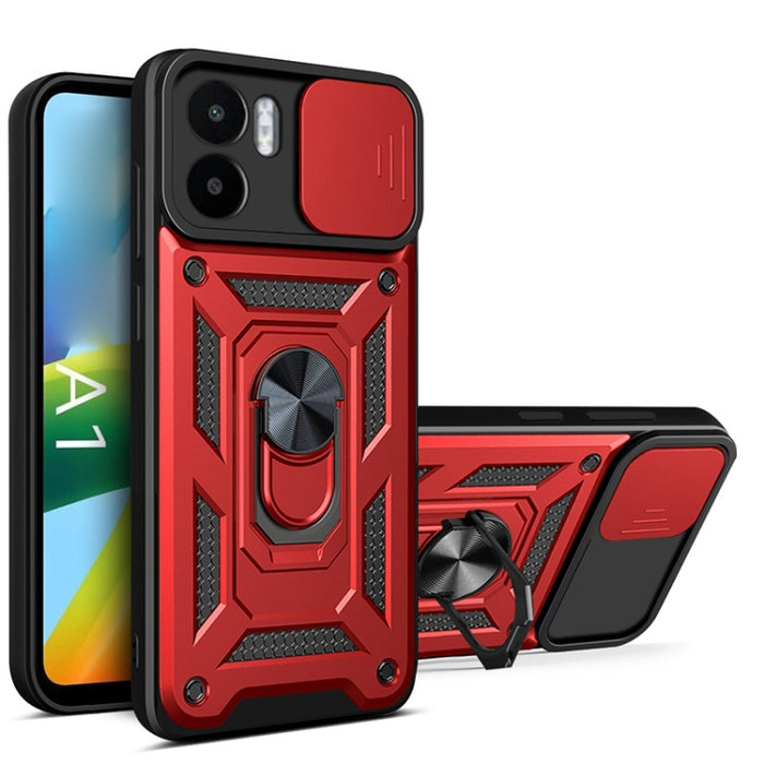 Diseño de cubierta de cámara deslizante Funda de teléfono TPU + PC, For Xiaomi 12T, For Xiaomi Redmi A1 4G, For Motorola Moto G22, For OPPO Reno8 5G