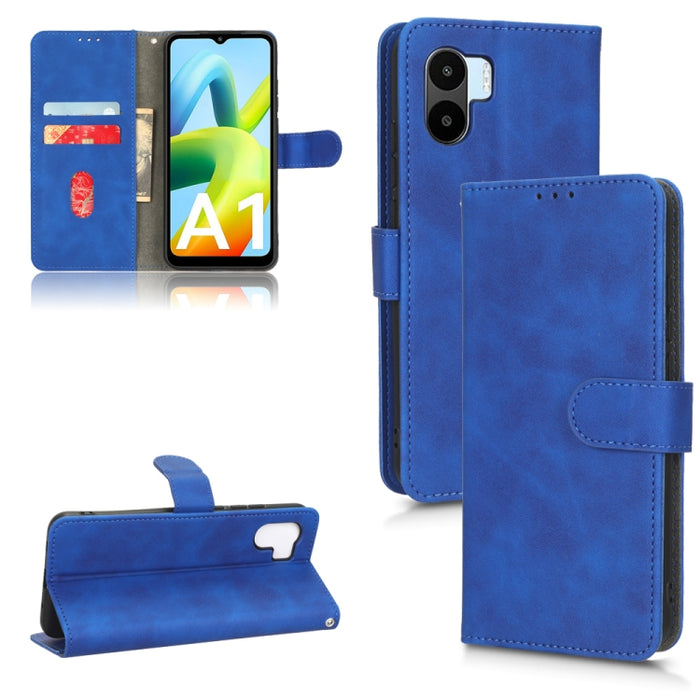 Estuche para teléfono de cuero con tapa magnética Skin Feel, For vivo Y16 4G, For Xiaomi Redmi A1 4G, For Honor 70 5G