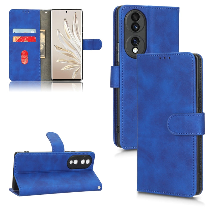 Estuche para teléfono de cuero con tapa magnética Skin Feel, For vivo Y16 4G, For Xiaomi Redmi A1 4G, For Honor 70 5G