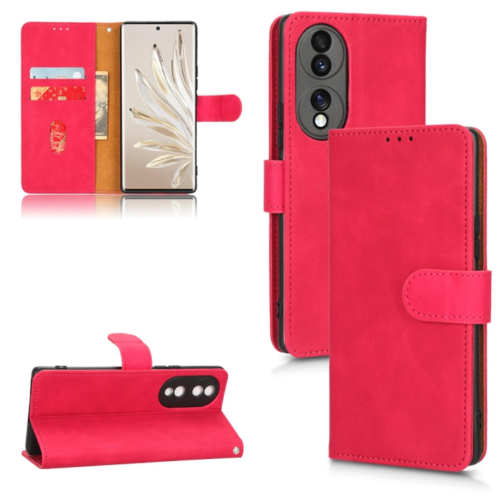 Estuche para teléfono de cuero con tapa magnética Skin Feel, For vivo Y16 4G, For Xiaomi Redmi A1 4G, For Honor 70 5G