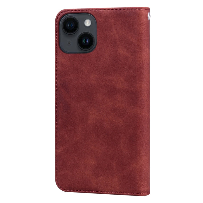 Estuche para teléfono de PU con tapa horizontal magnética comercial esmerilada