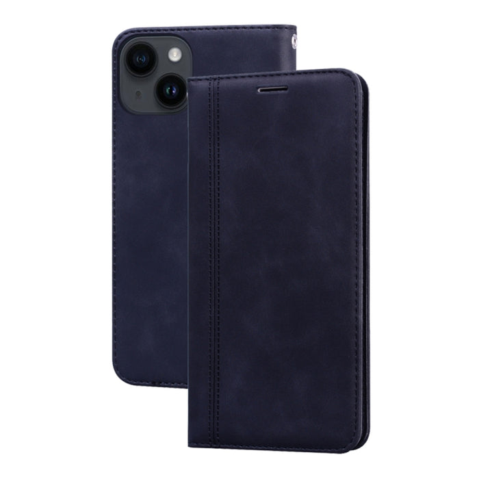 Estuche para teléfono de PU con tapa horizontal magnética comercial esmerilada