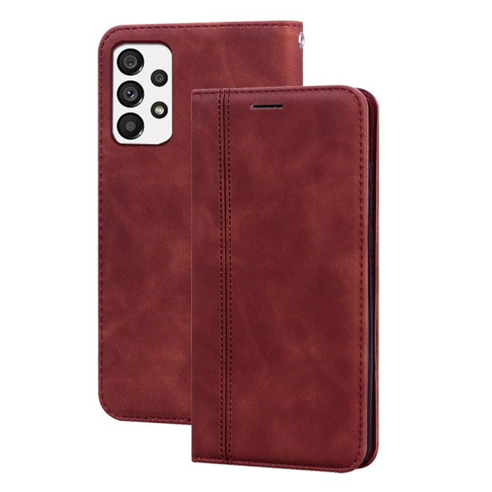 Estuche para teléfono de PU con tapa horizontal magnética comercial esmerilada