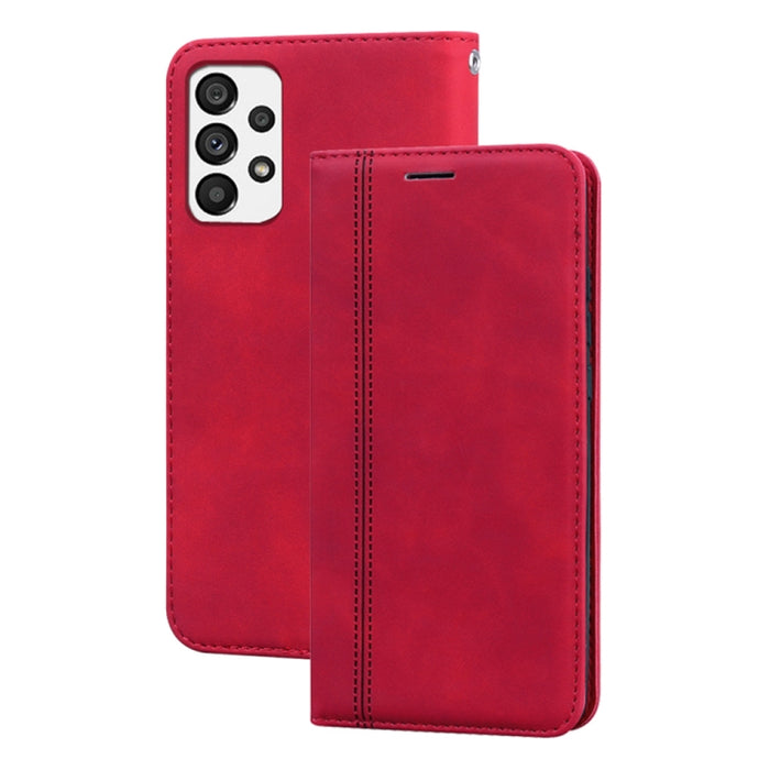 Estuche para teléfono de PU con tapa horizontal magnética comercial esmerilada