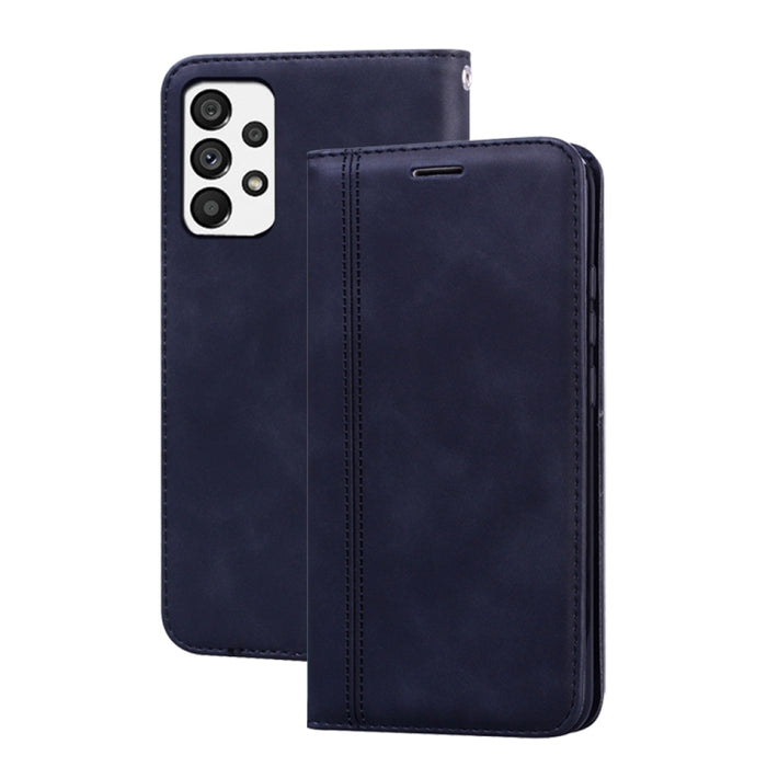 Estuche para teléfono de PU con tapa horizontal magnética comercial esmerilada