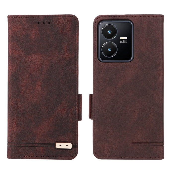 Caja de teléfono de cuero con cierre magnético, For vivo Y22s / Y35, For Xiaomi Redmi 10 5G / Note 11E, For Motorola Edge X30 / Edge 30 Pro / Edge+ 2022, For Sharp Aquos Sense 7