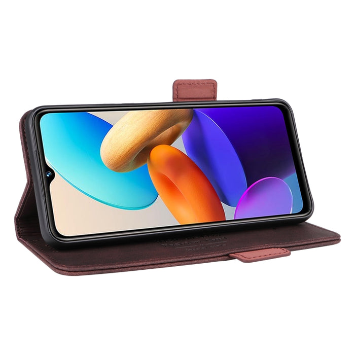 Caja de teléfono de cuero con cierre magnético, For vivo Y22s / Y35, For Xiaomi Redmi 10 5G / Note 11E, For Motorola Edge X30 / Edge 30 Pro / Edge+ 2022, For Sharp Aquos Sense 7