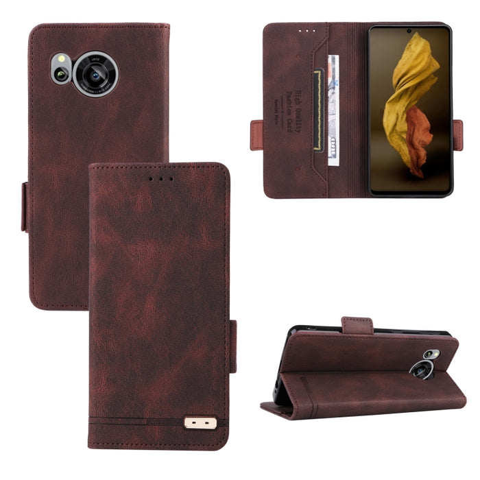 Caja de teléfono de cuero con cierre magnético, For vivo Y22s / Y35, For Xiaomi Redmi 10 5G / Note 11E, For Motorola Edge X30 / Edge 30 Pro / Edge+ 2022, For Sharp Aquos Sense 7