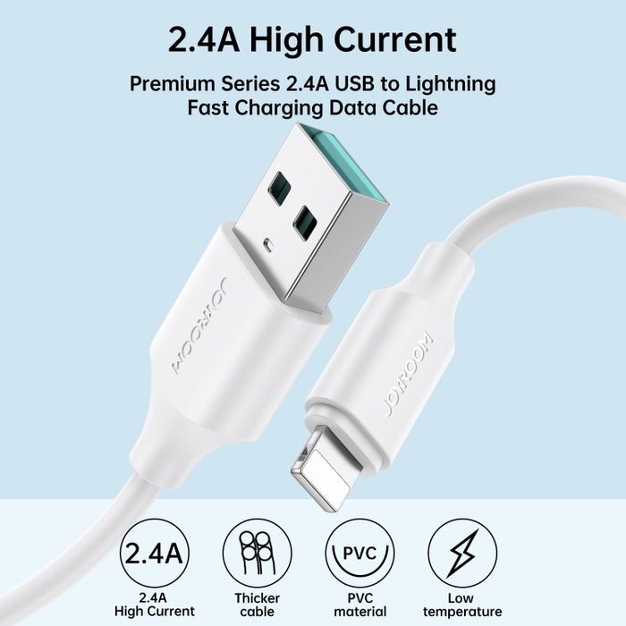 JOYROOM S-UL012A9 2.4A USB a cable de datos de carga rápida de 8 pines